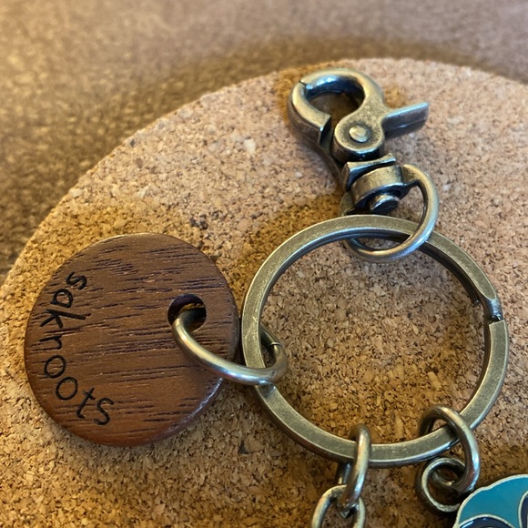 Sakroots Key Chain with owl charm a tassels. - Picture 2 of 5